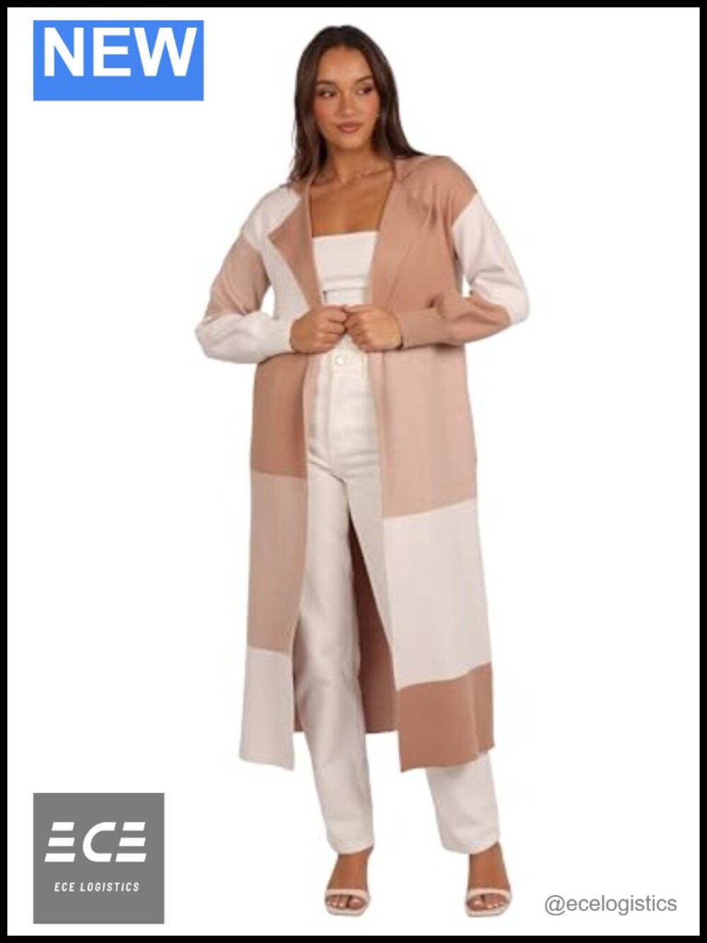 Long Check Cardigan Viscose Nylon Ribbed Cuffs Stylish Layer